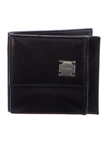 Fendi Wallets Vintage Leather Compact Wallet