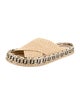 Fendi Zucca FF Logo Straw Espadrilles