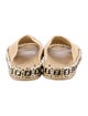 Fendi Zucca FF Logo Straw Espadrilles