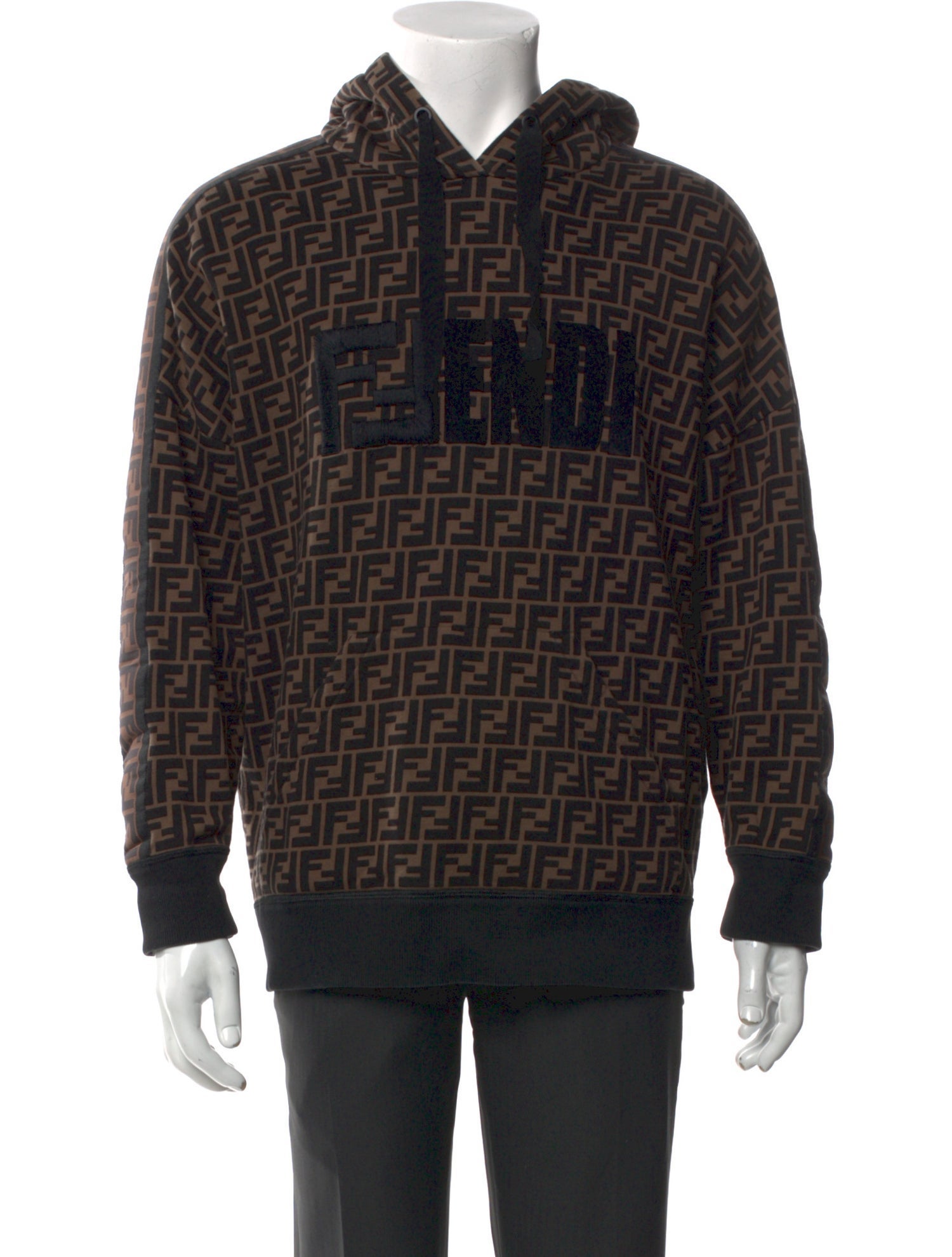 Fendi Zucca FF Logo Printed Hoodie