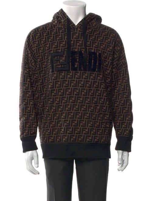 Fendi Zucca FF Logo Printed Hoodie