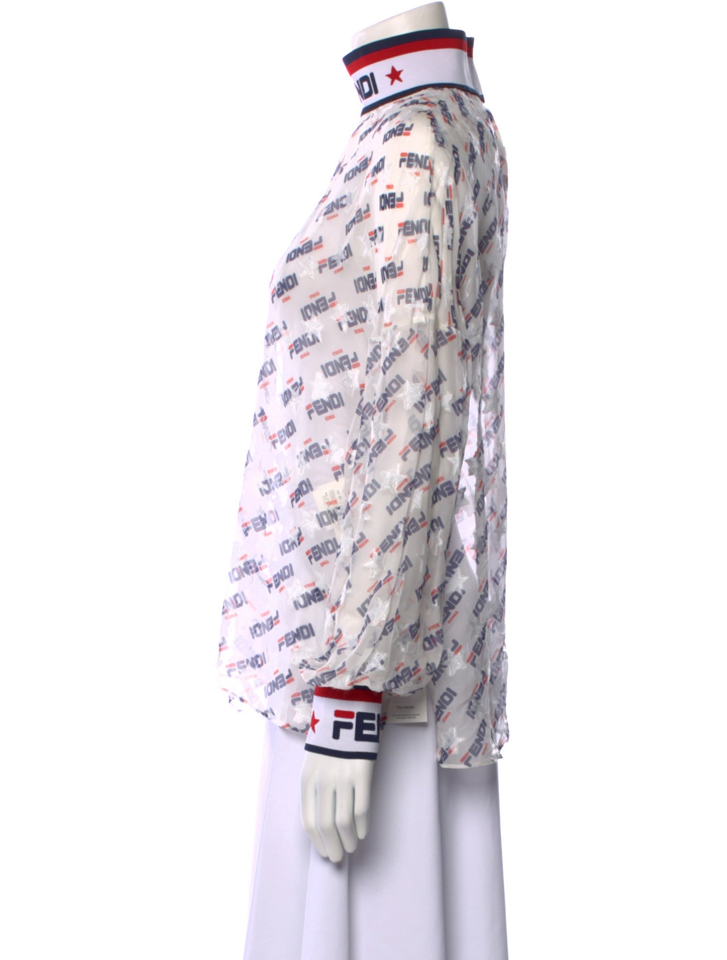 Fendi Silk Printed Blouse