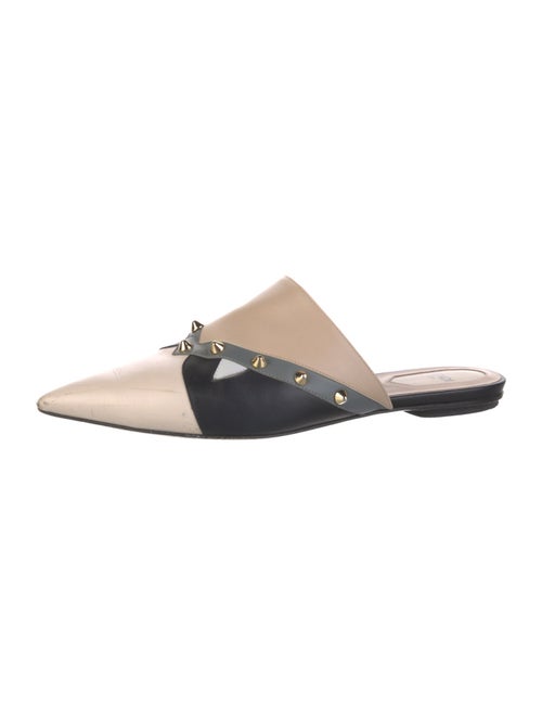 Fendi Monsters Motif Leather Mules
