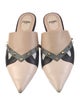 Fendi Monsters Motif Leather Mules