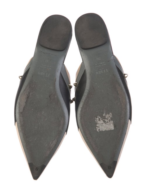 Fendi Monsters Motif Leather Mules