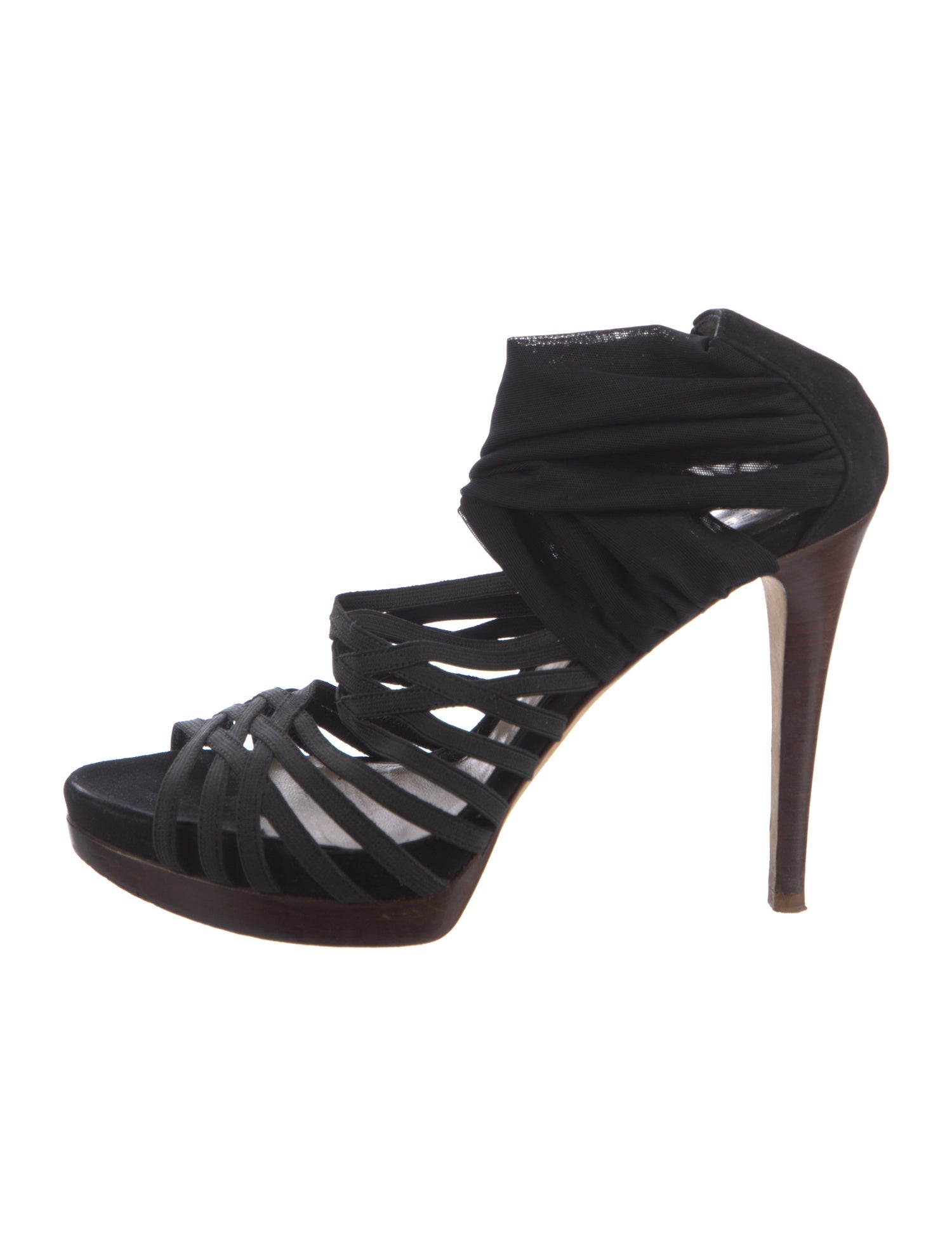 Fendi Mesh Accents Sandals