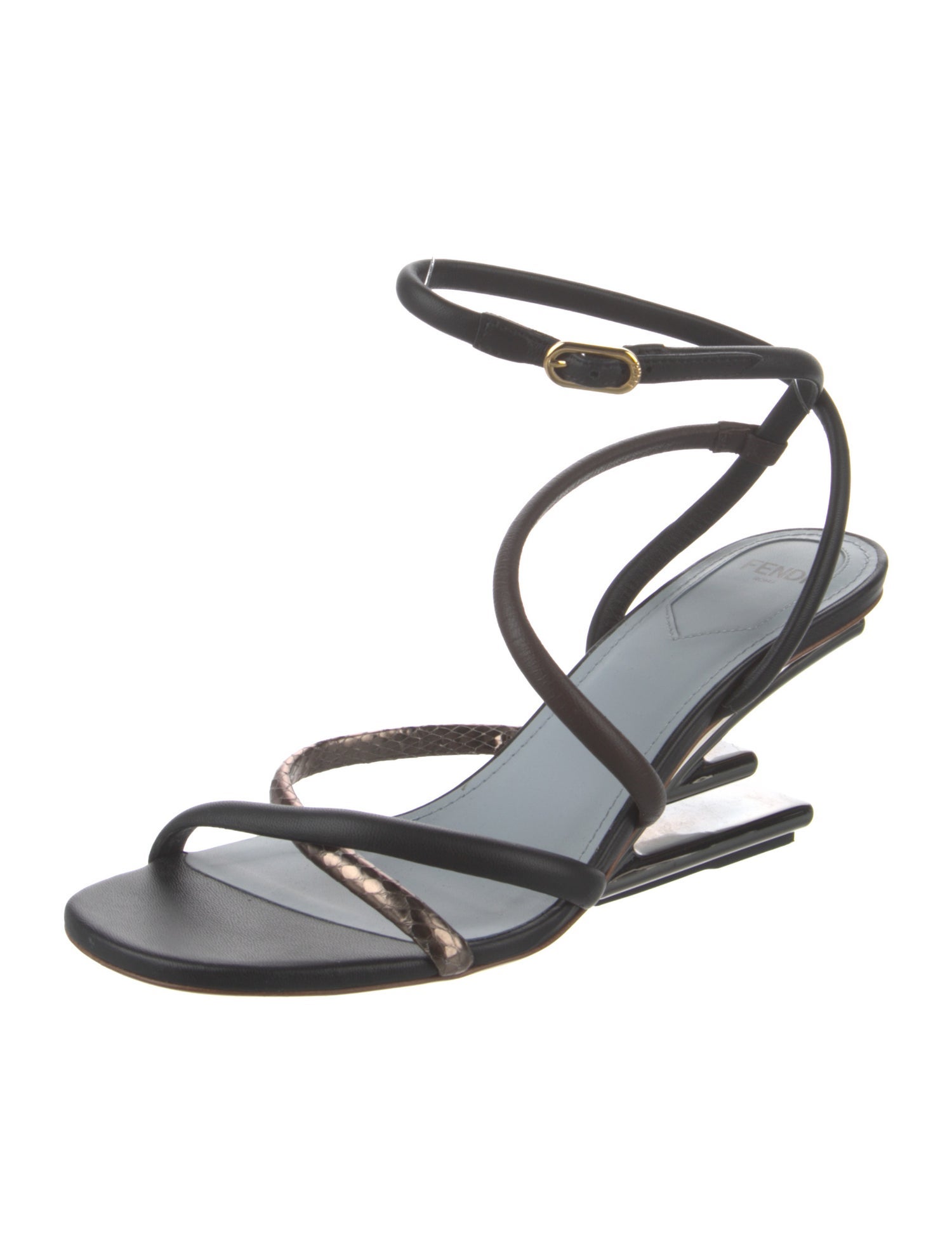 Fendi Leather Gladiator Sandals
