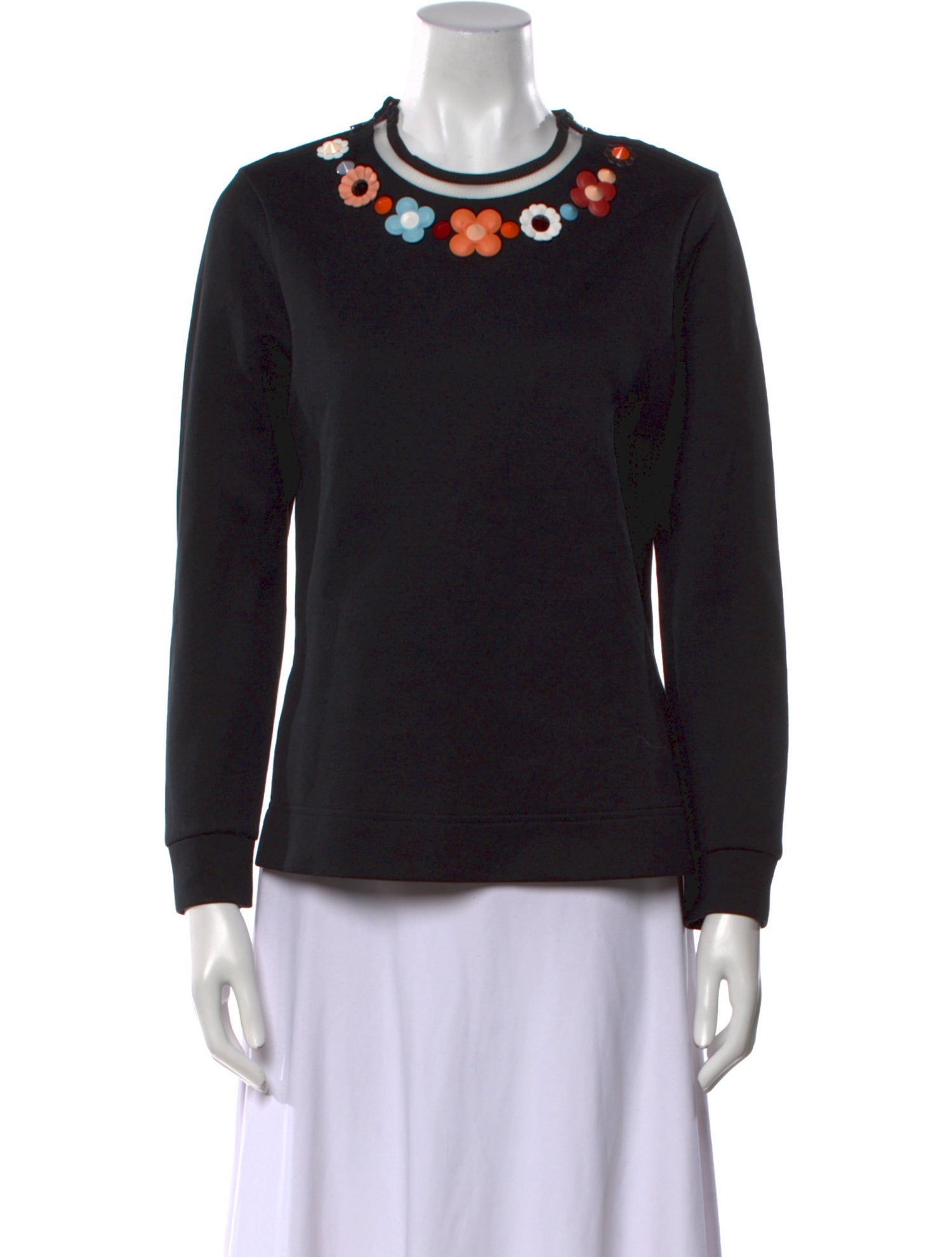 Fendi Crew Neck Long Sleeve Sweatshirt