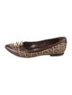 Fendi Canvas Printed Ballet Flats