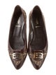 Fendi Canvas Printed Ballet Flats