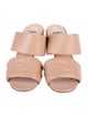 Fendi Zucca FF Logo Leather Slides