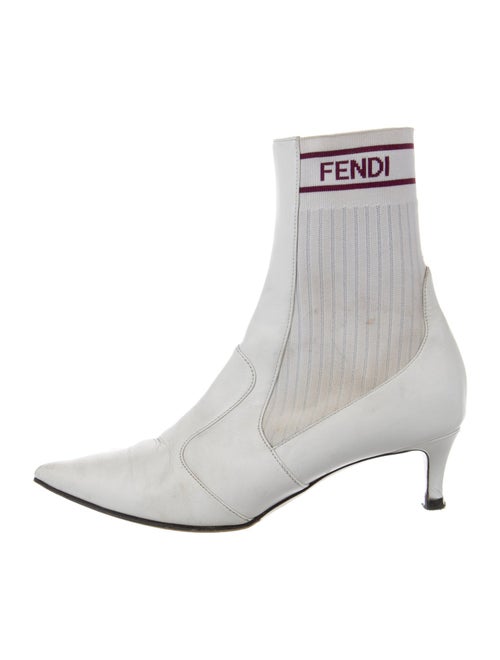 Fendi Leather Printed Sock Boots