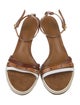 Fendi Leather Colorblock Pattern Sandals