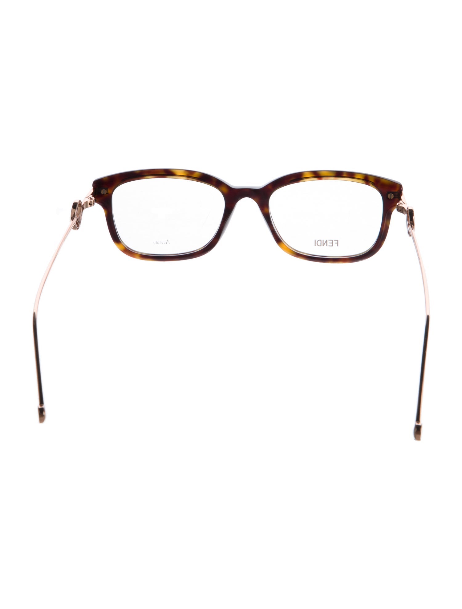 Fendi Zucca FF Logo Square Eyeglasses