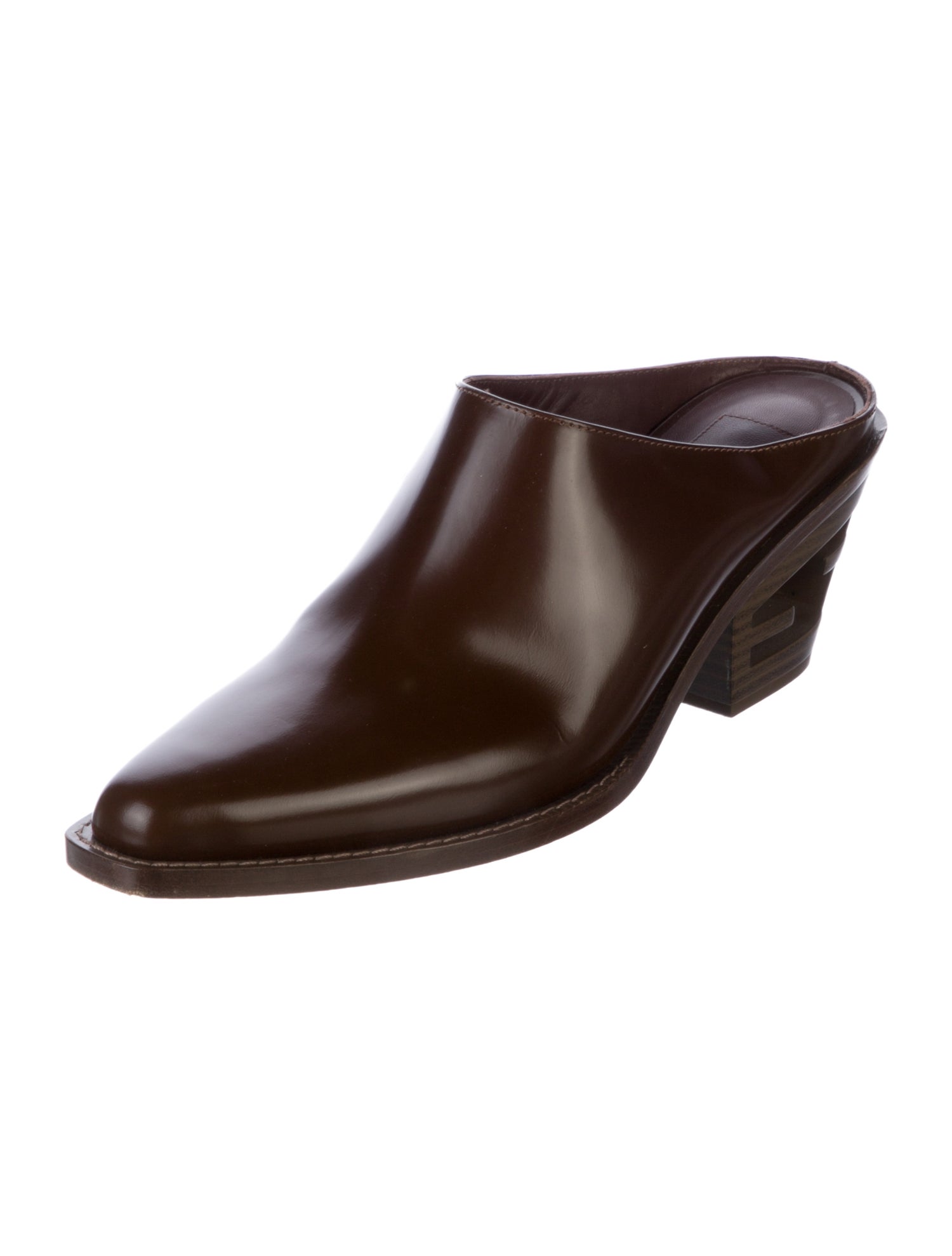 Fendi Leather Mules