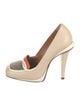 Fendi Leather Colorblock Pattern Pumps