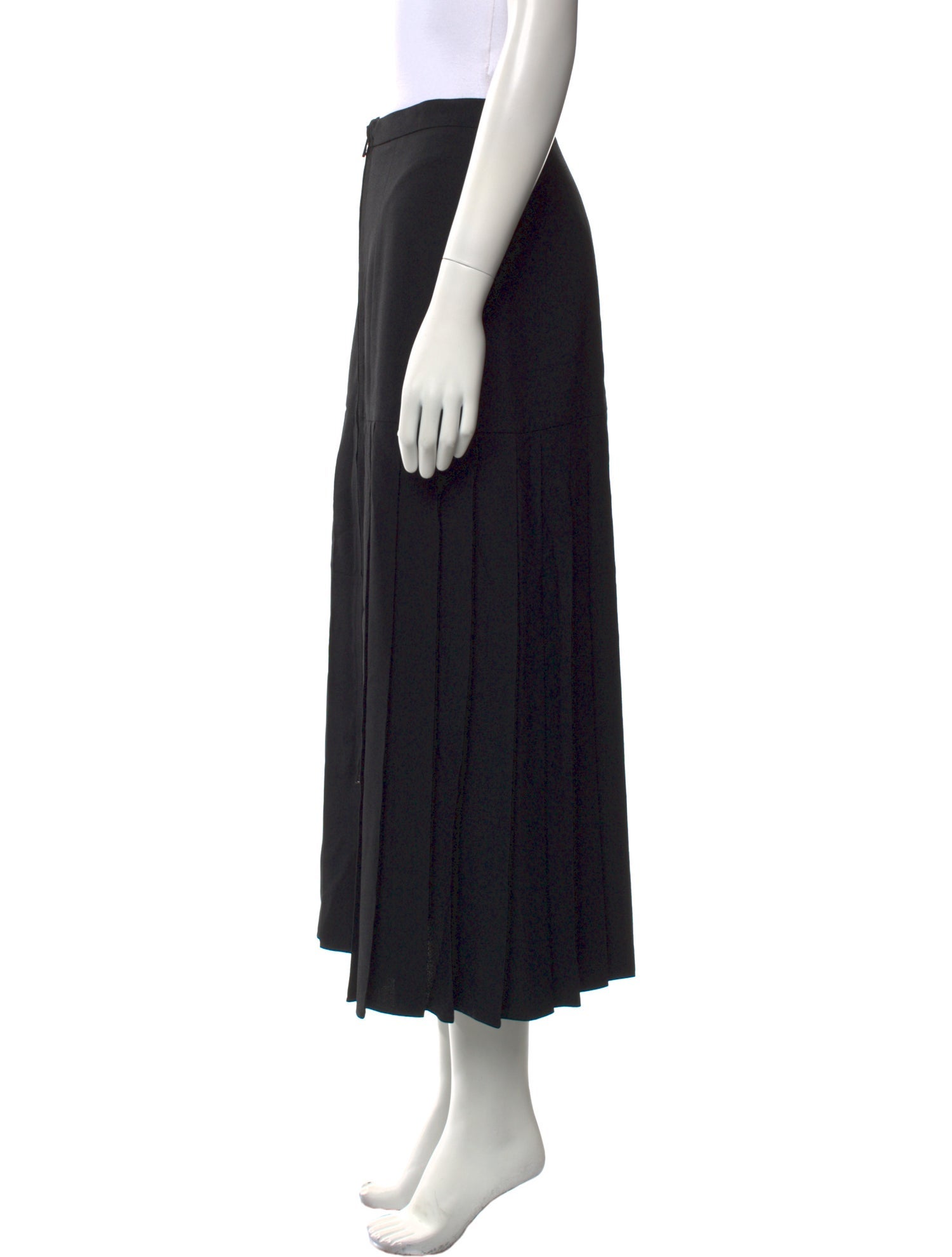 Fendi Silk Midi Length Skirt