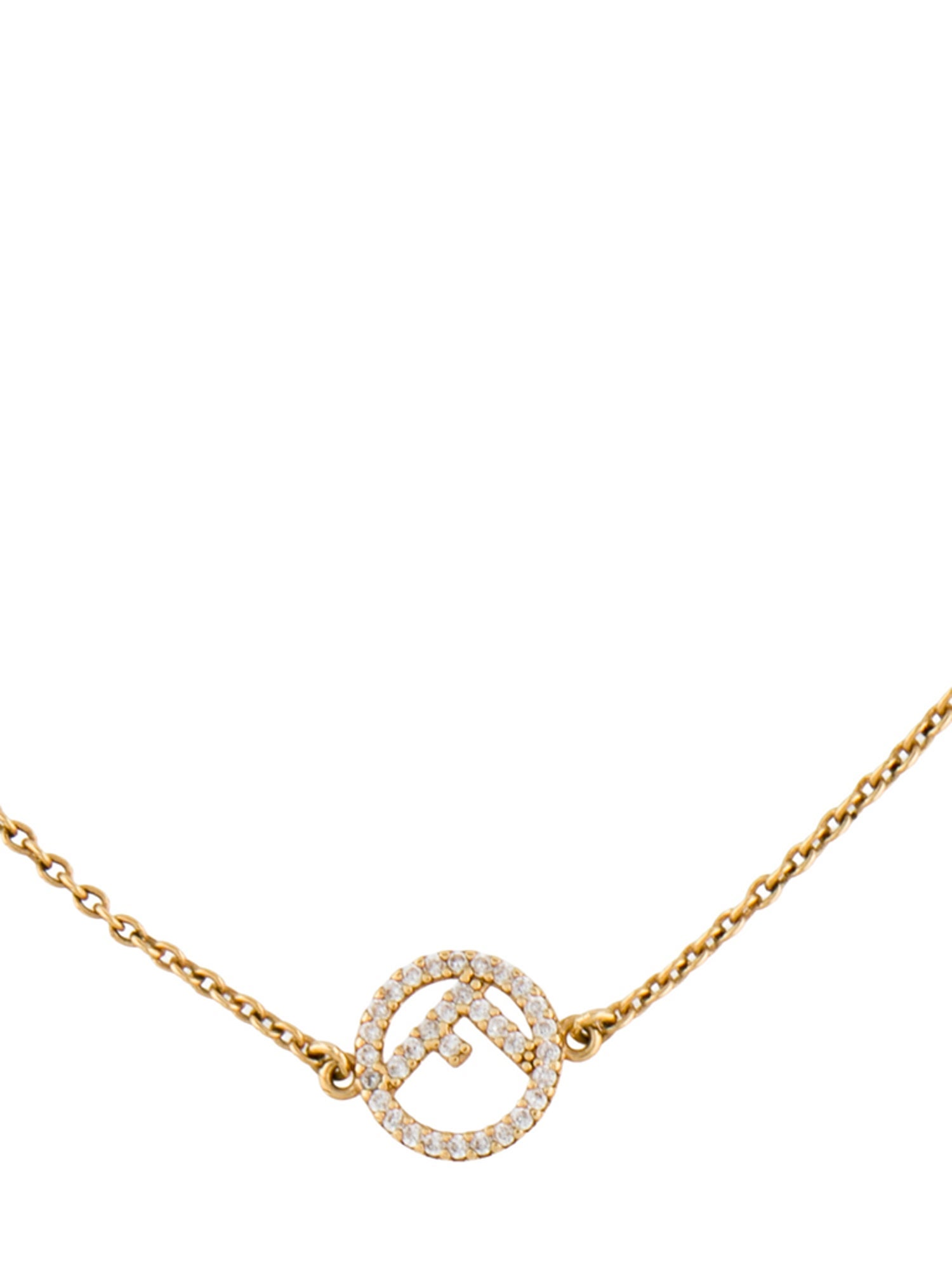 Fendi Crystal F is Fendi Station Necklace