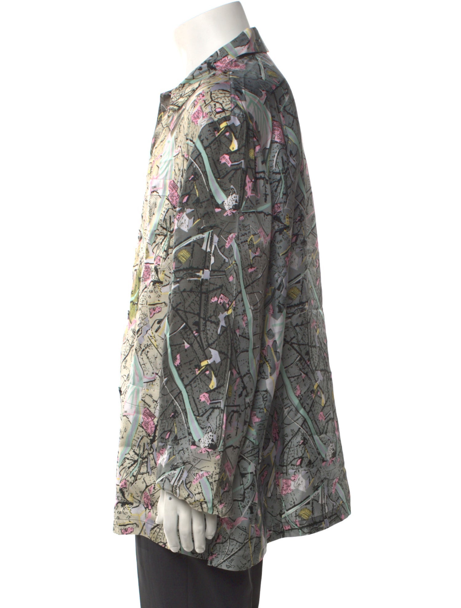 Fendi Silk Floral Print Shirt