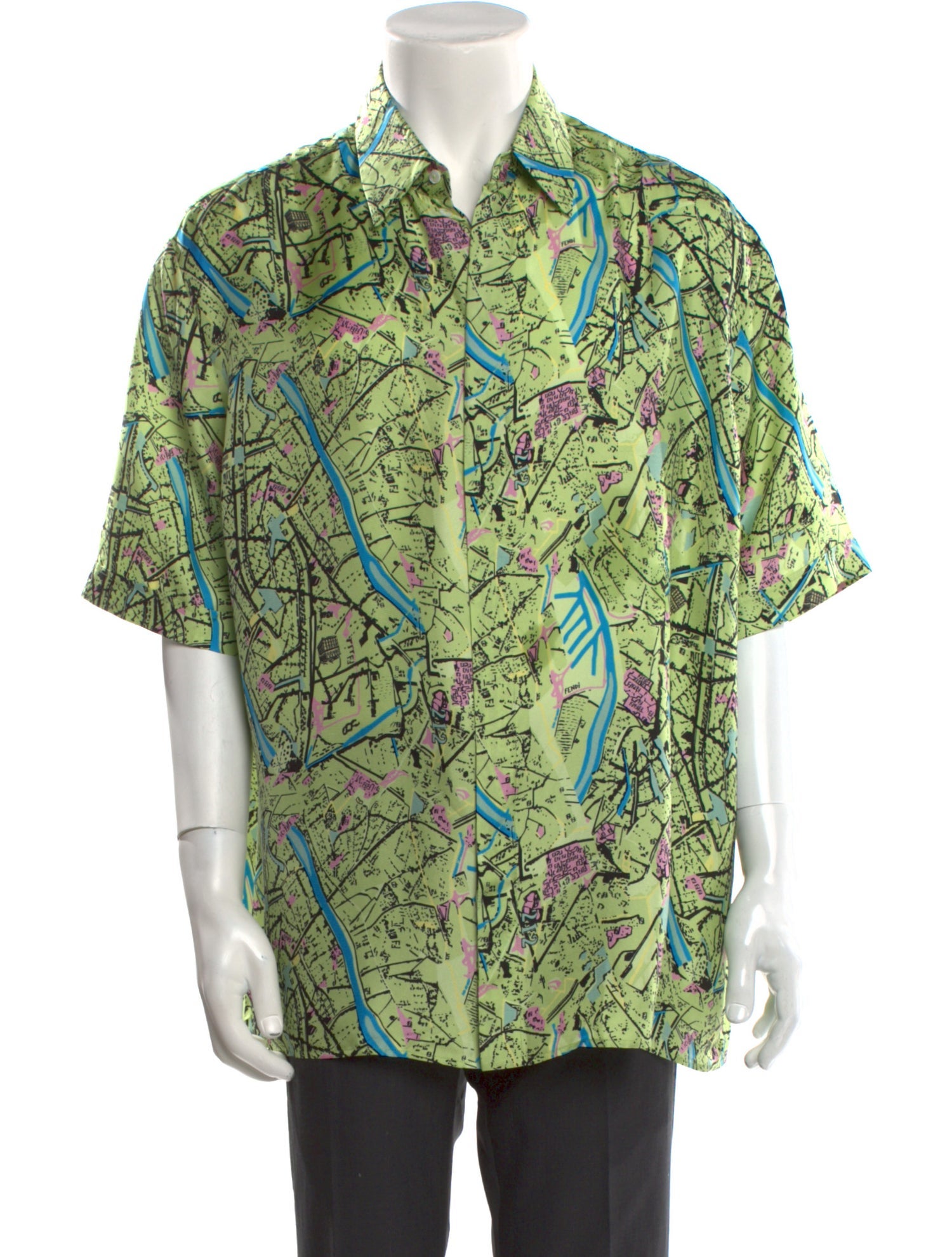 Fendi Silk Printed Shirt