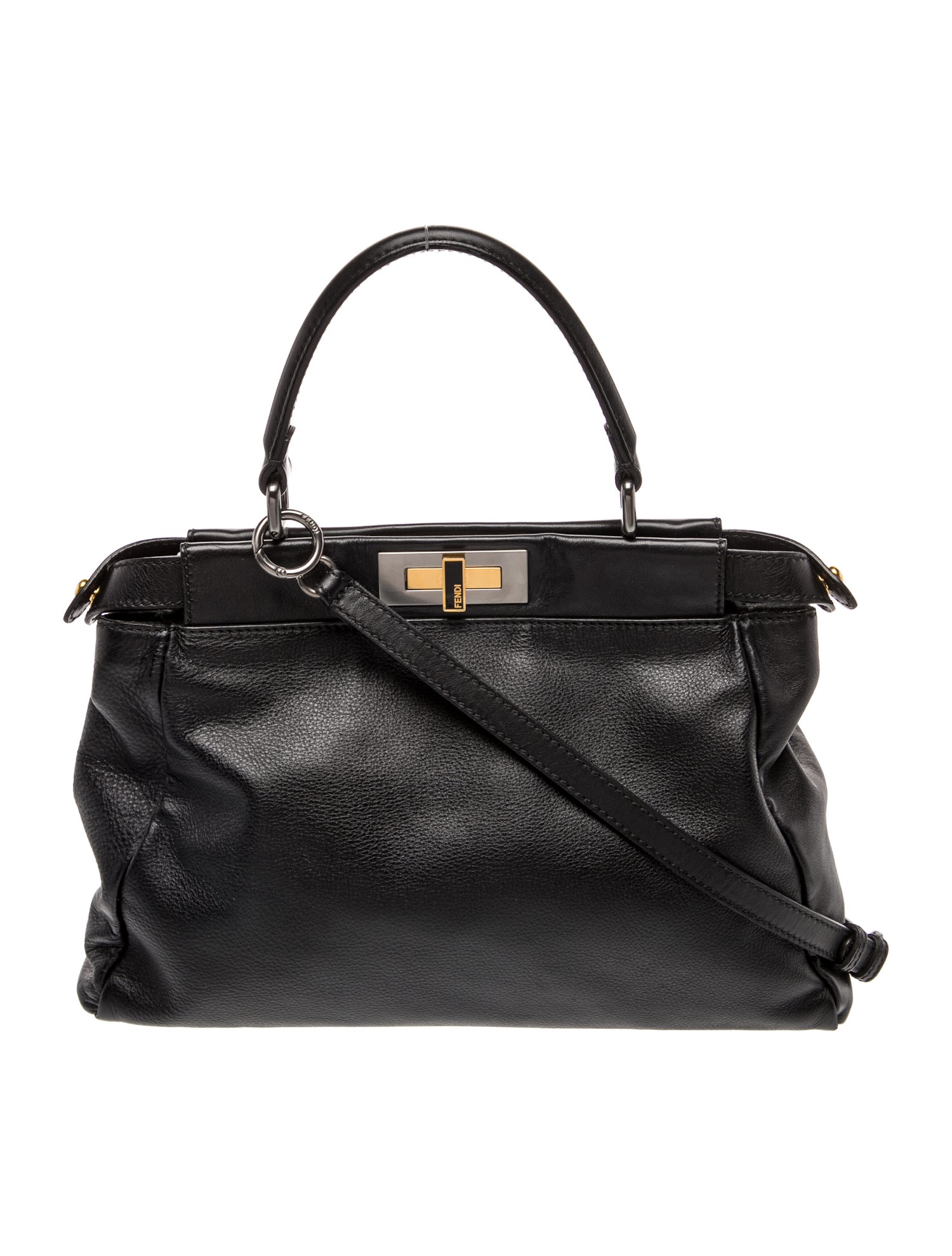 Fendi Leather Peekaboo Medium