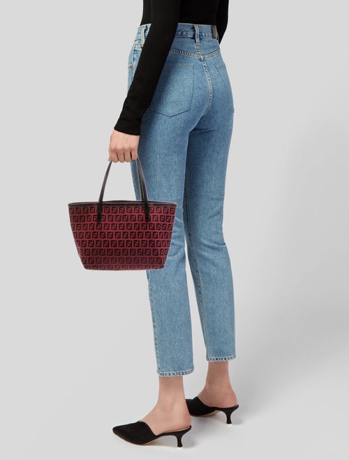 Fendi Zucchino FF Roll Tote