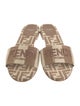 Fendi Zucca FF Logo Canvas Slides
