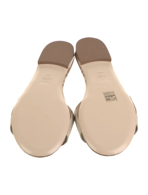 Fendi Zucca FF Logo Canvas Slides