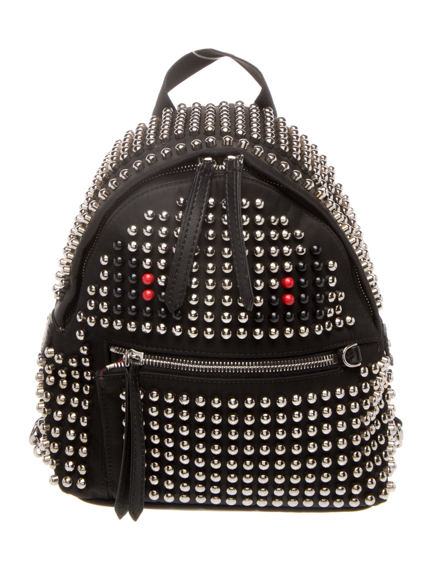 Fendi Nylon Monster Stud Backpack Mini