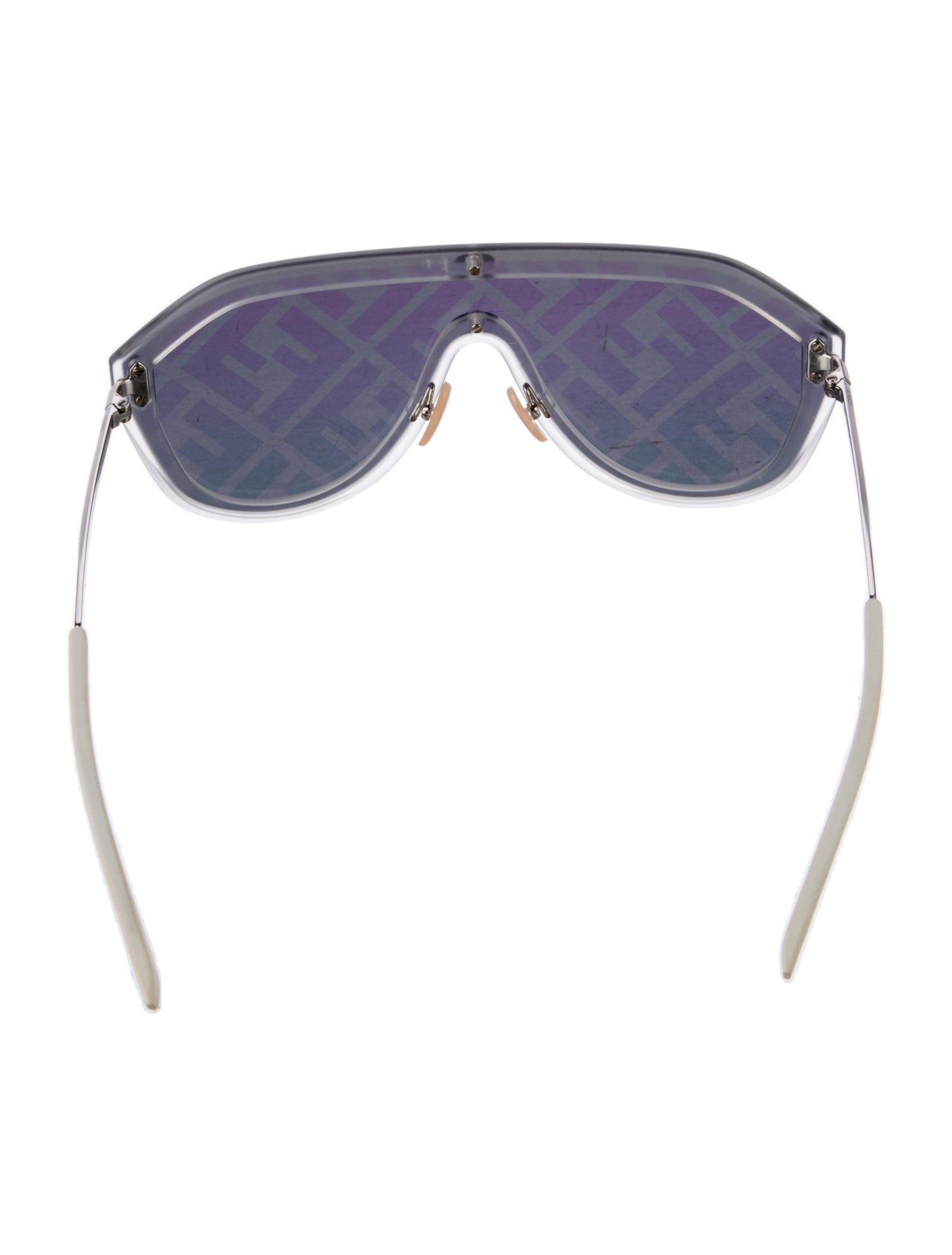 Fendi Zucca FF Logo Shield Sunglasses