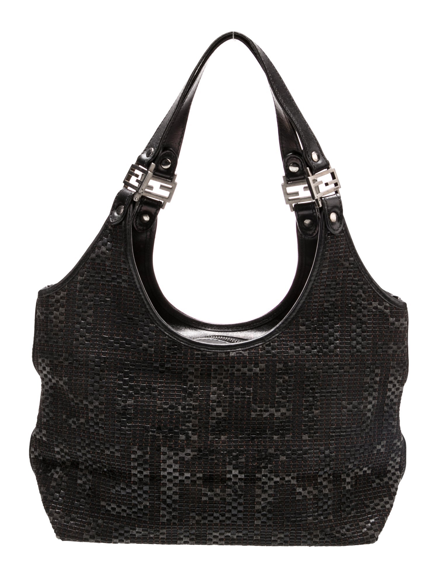 Fendi Zucchino FF Shoulder Bag Vintage