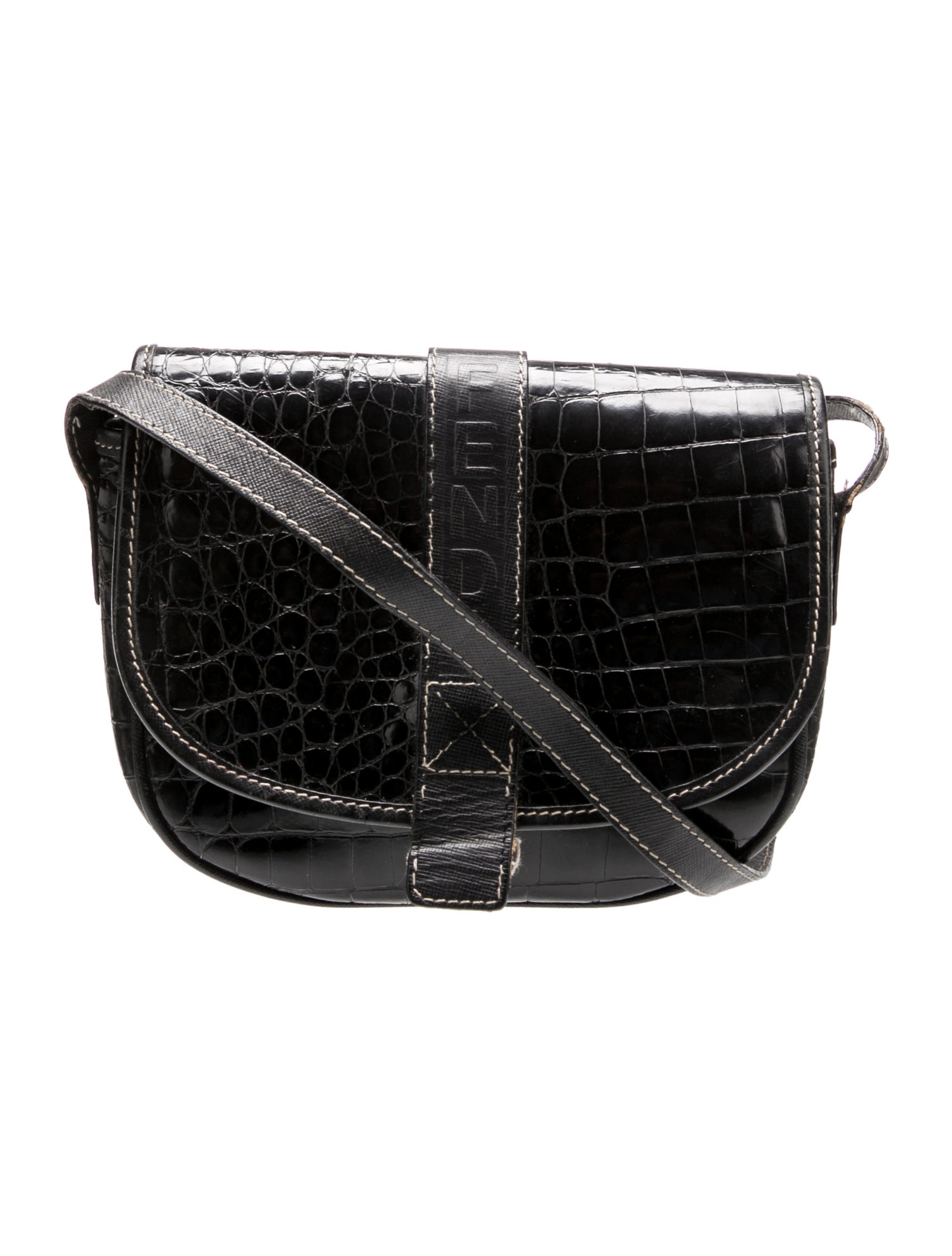 Fendi Crocodile Crossbody Bag Vintage
