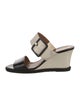 Fendi Patent Leather Colorblock Pattern Slides