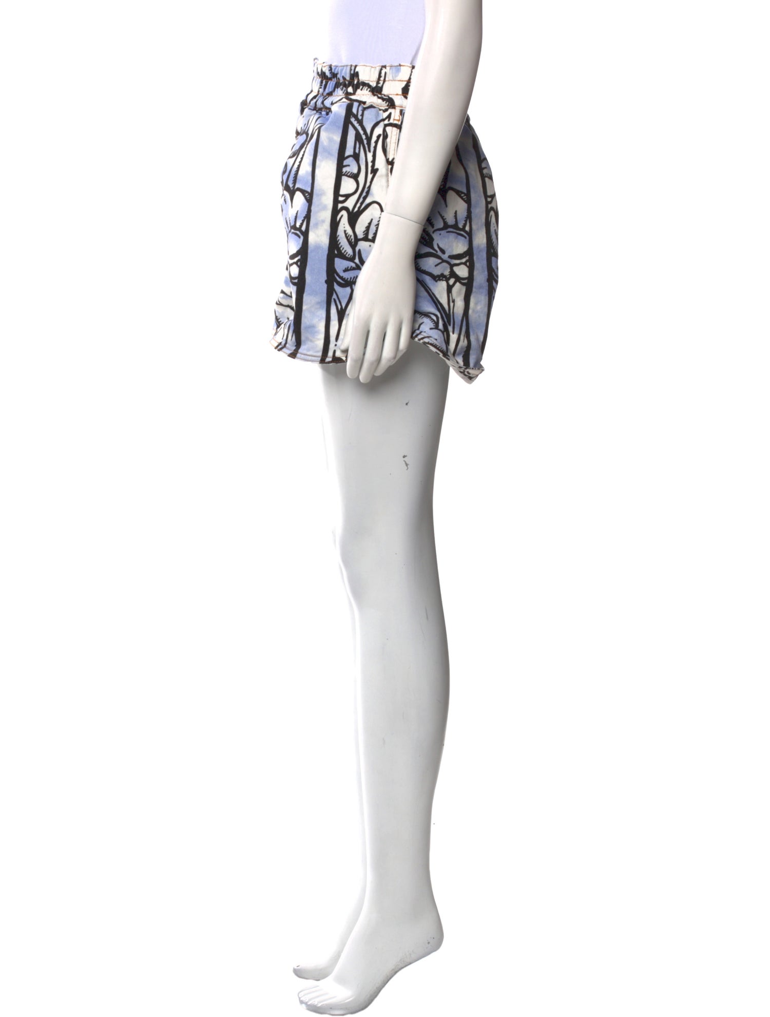 Fendi Floral Print Mini Shorts