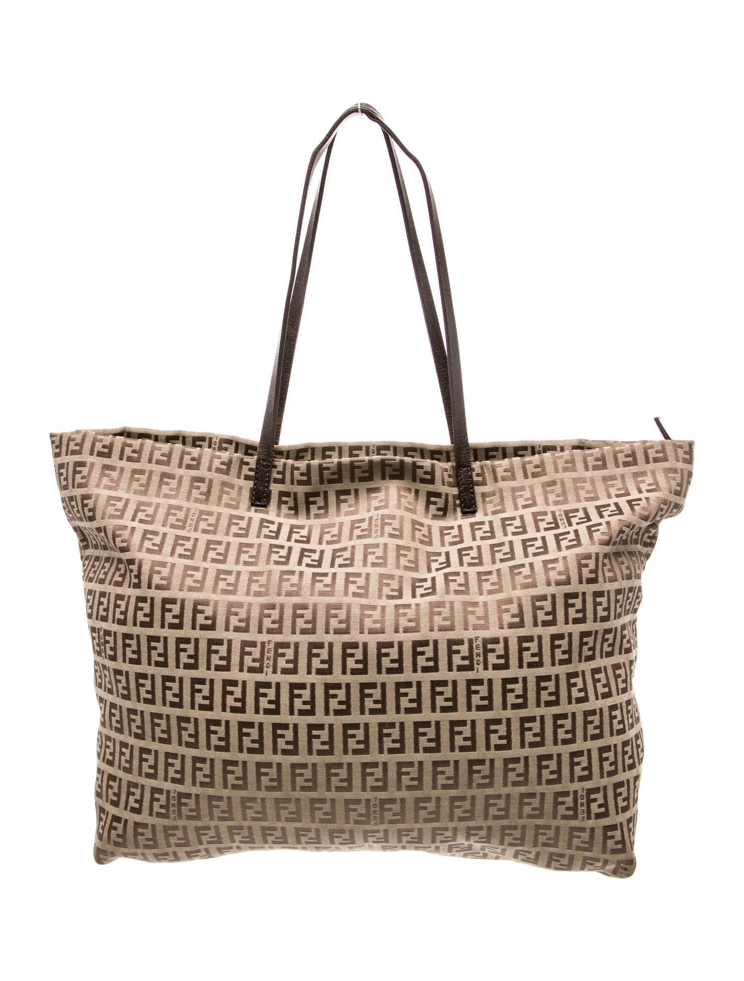 Fendi Zucchino FF Roll Tote Vintage