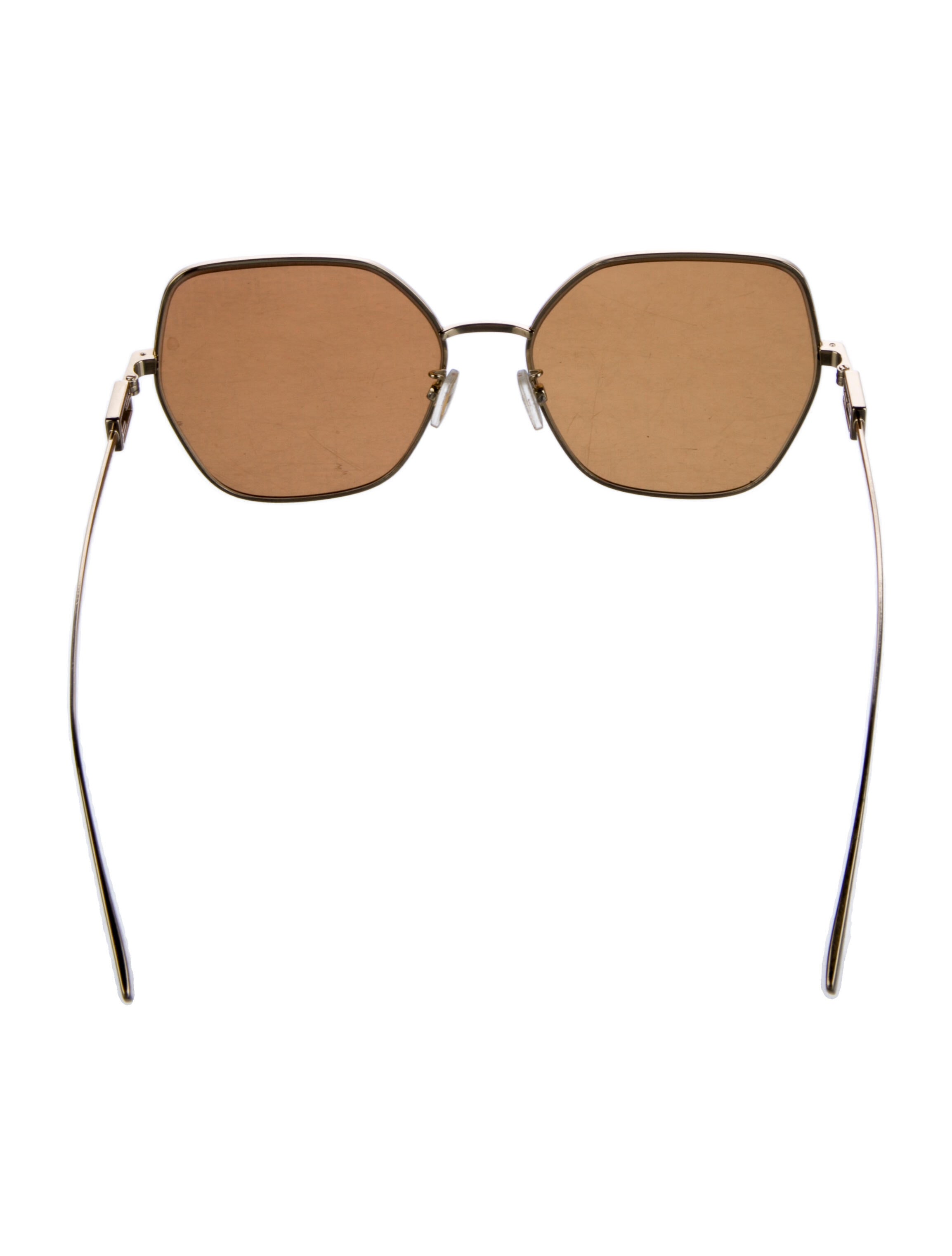 Fendi Zucca FF Logo Square Sunglasses