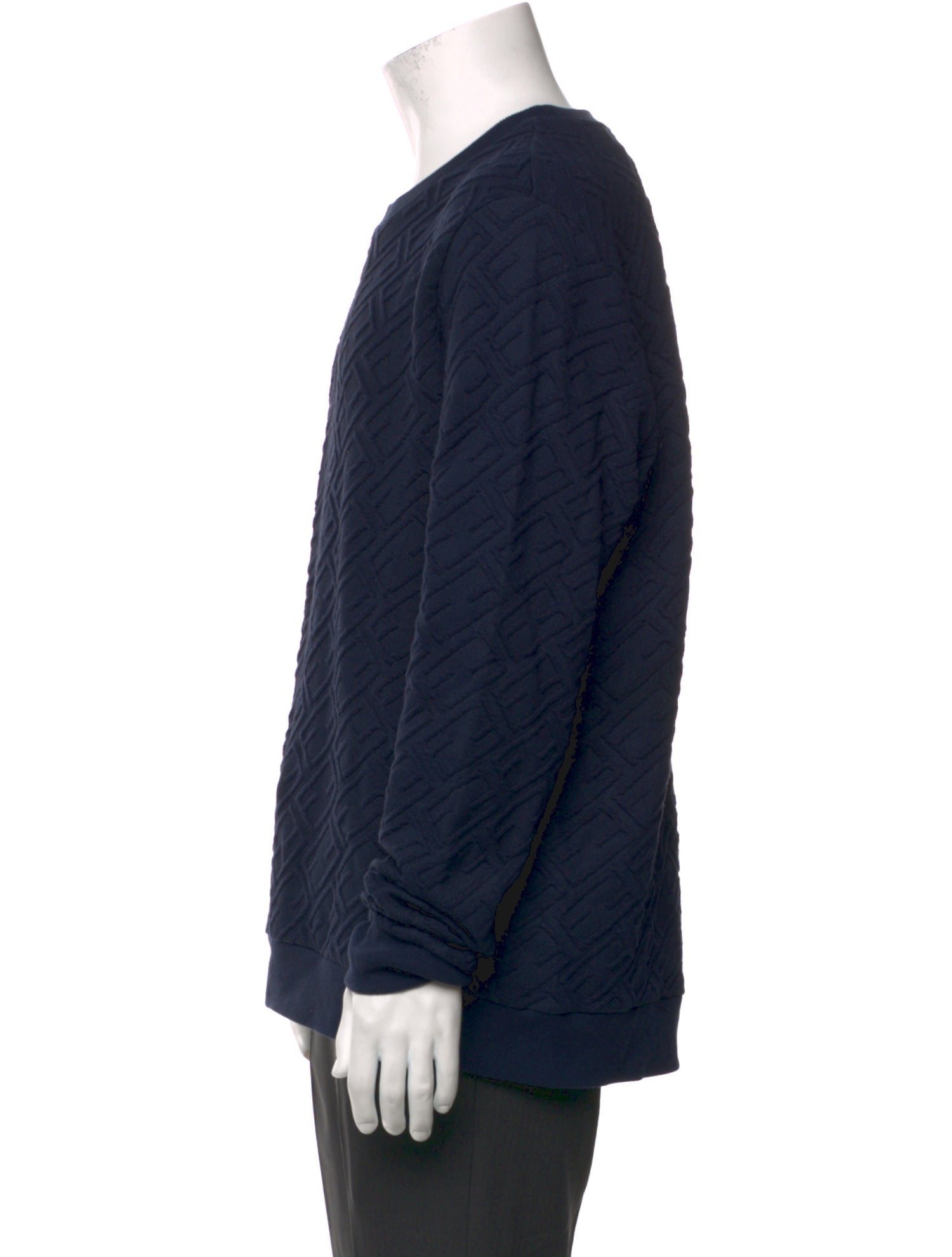 Fendi Zucca FF Logo Crew Neck Sweatshirt