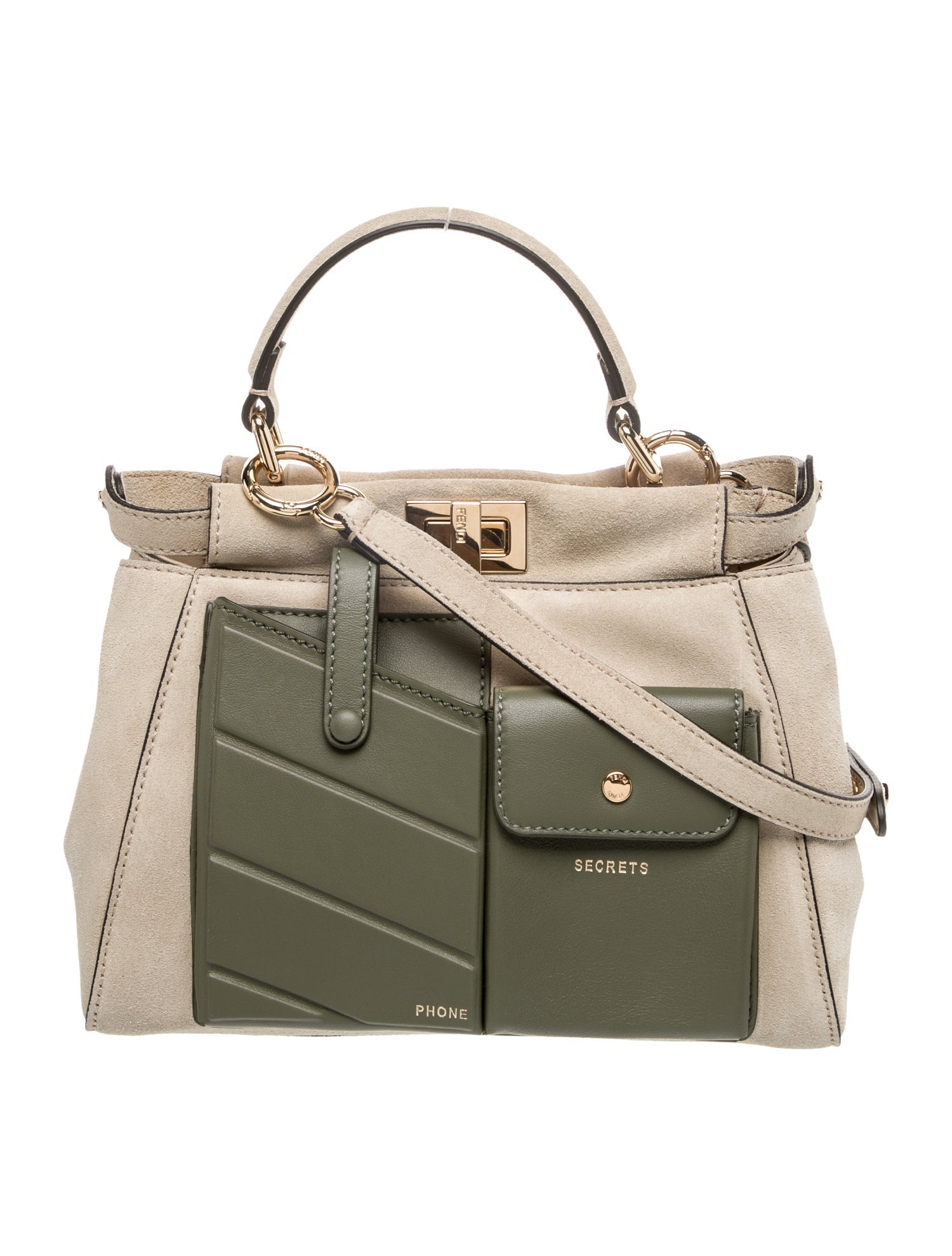 Fendi Suede Peekaboo Mini