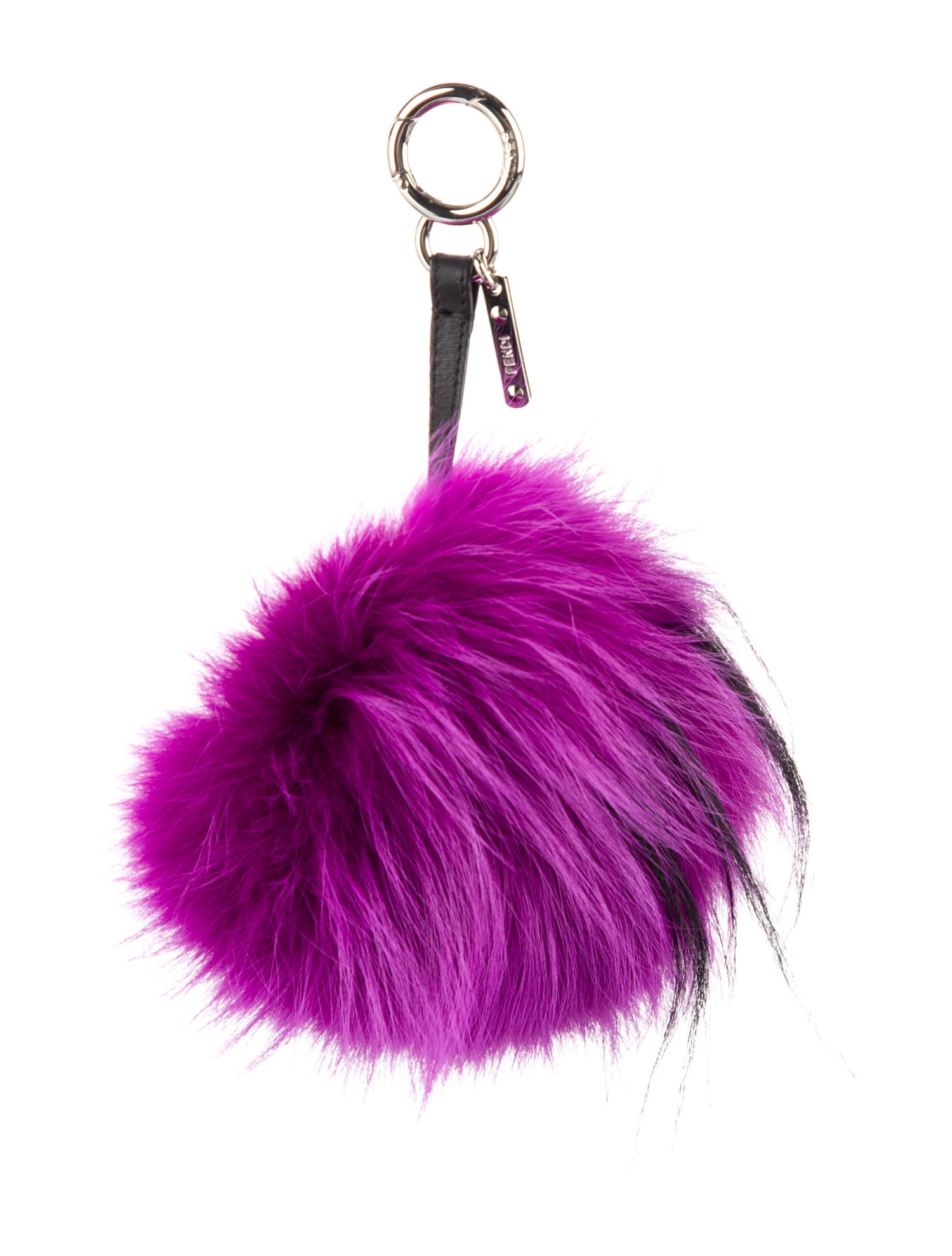Fendi Fendi Purple Fur Bag Bug Keychain