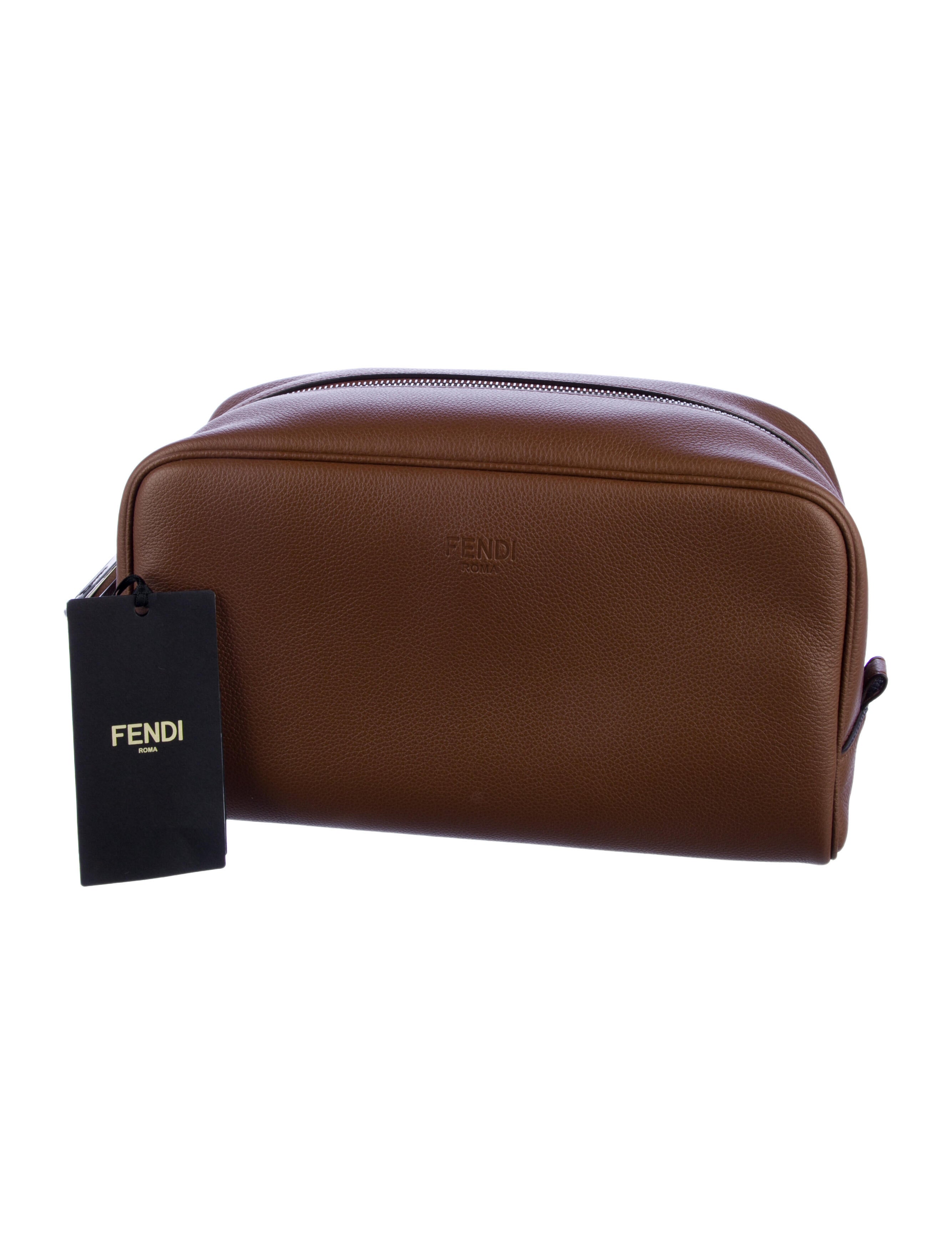Fendi Fendi Leather Cosmetics Pouch w/Tags