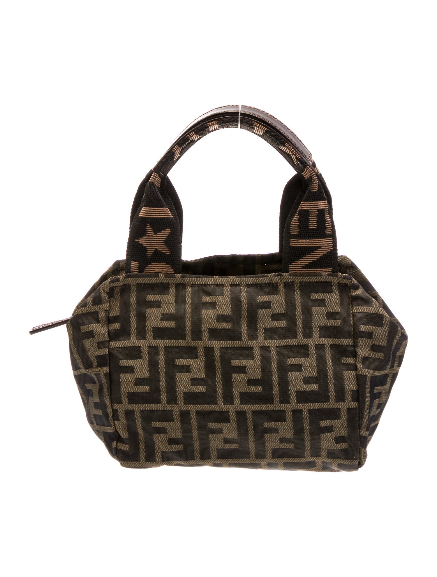 Fendi Zucca FF Top Handle Bag Mini Vintage