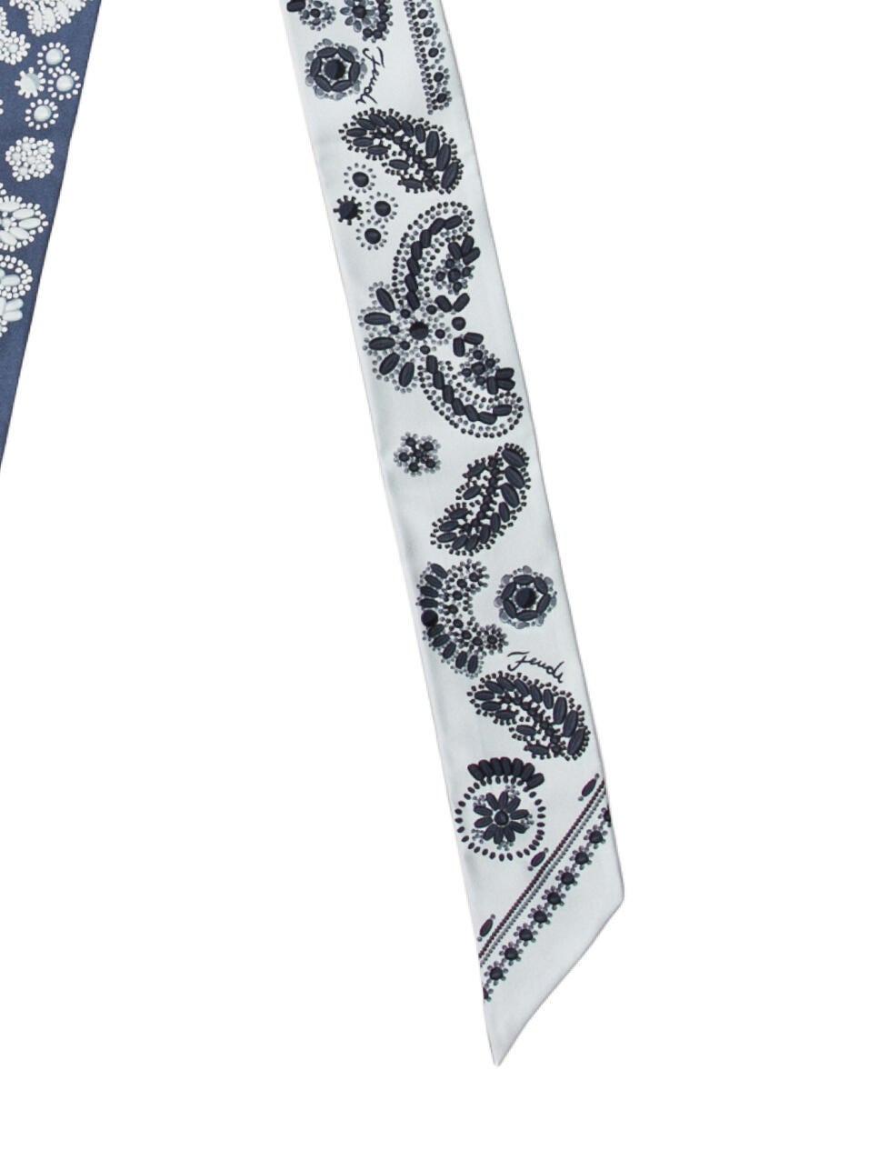 Fendi Silk Zucca FF Logo Scarf