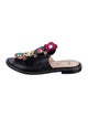 Fendi Leather Studded Accents Slides