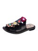 Fendi Leather Studded Accents Slides