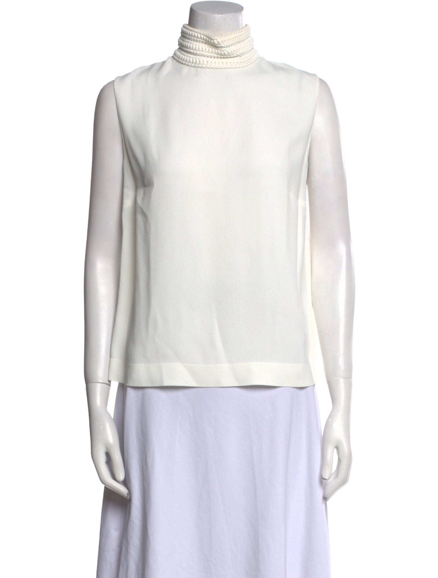 Fendi Turtleneck Sleeveless Top