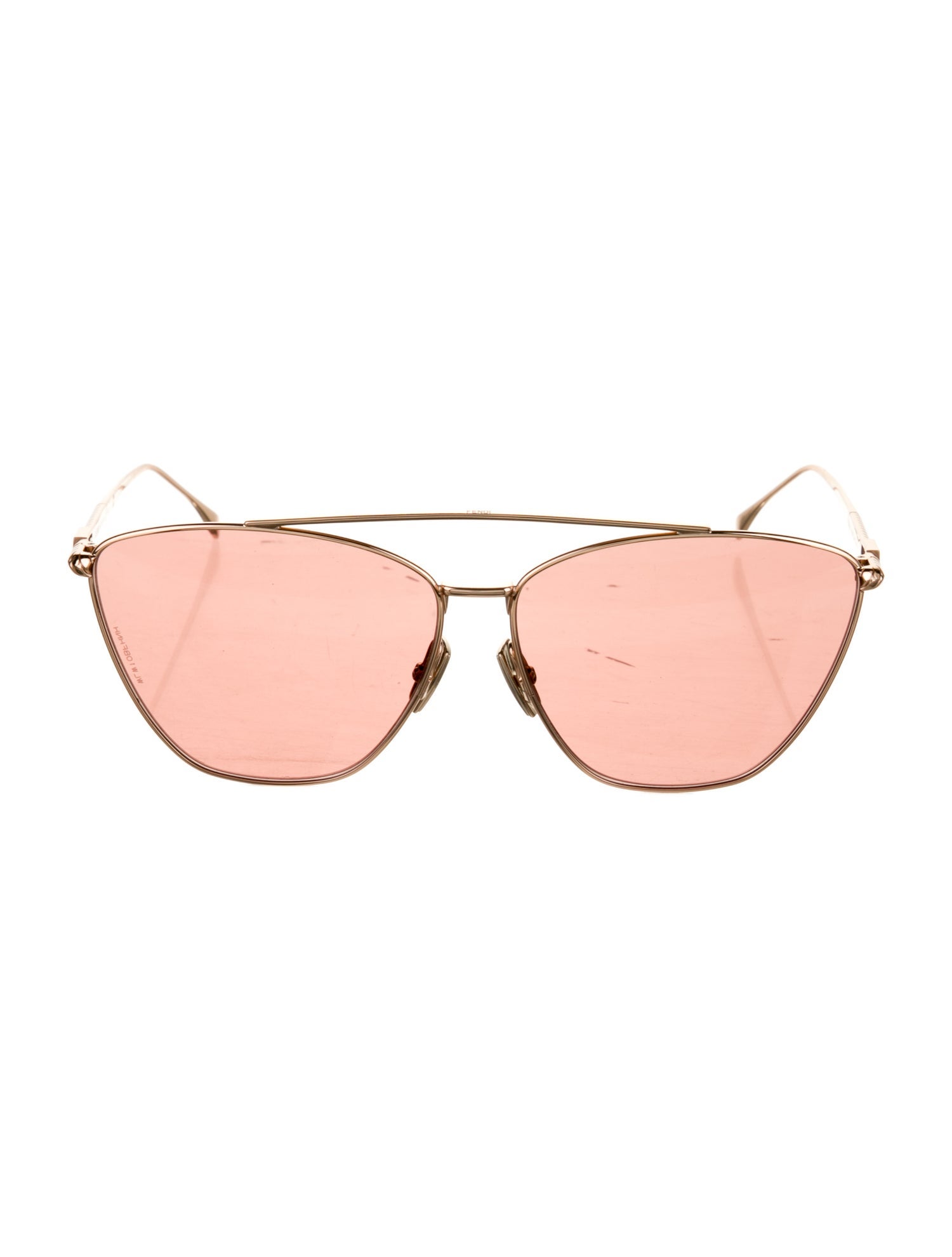 Fendi Zucca FF Logo Aviator Sunglasses