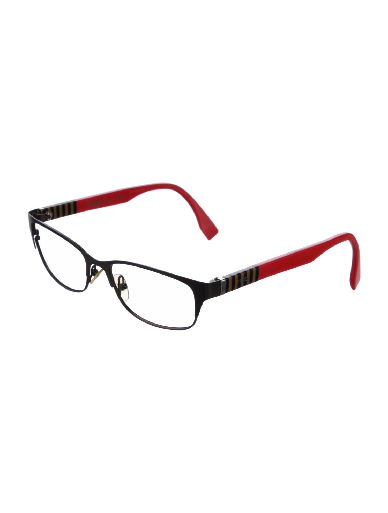Fendi Zucca FF Logo Square Eyeglasses