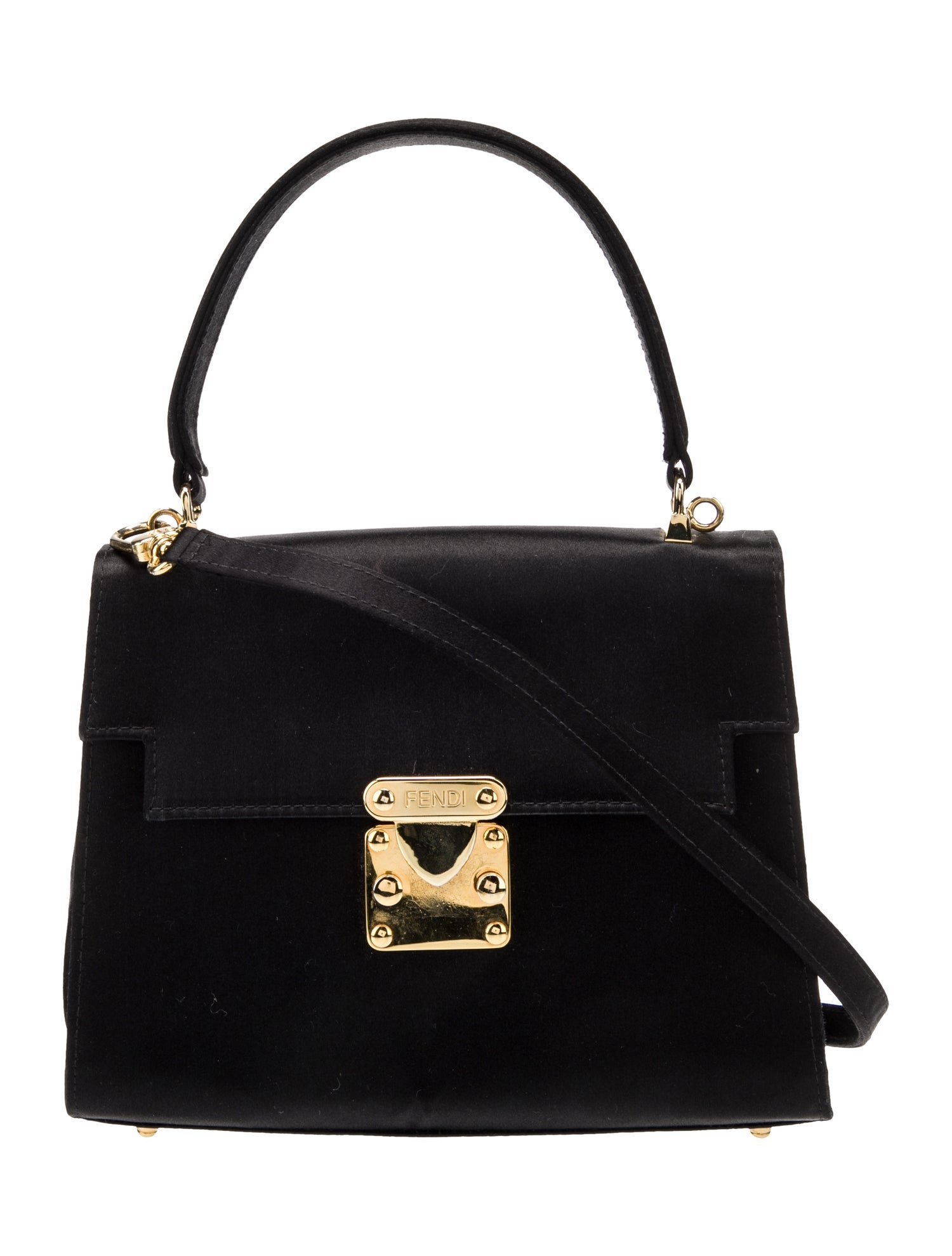 Fendi Leather Top Handle Bag Vintage