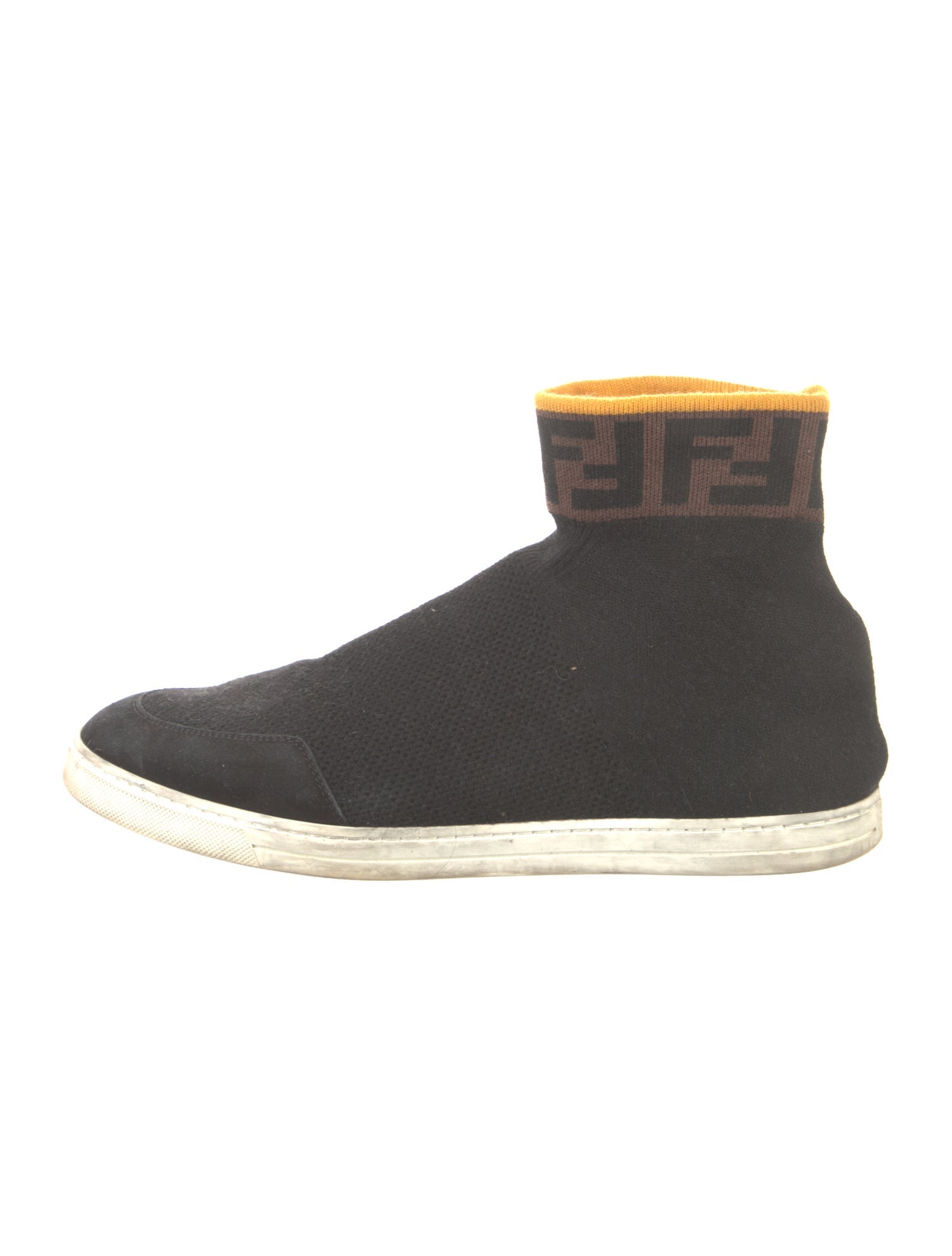 Fendi Zucca FF Logo Graphic Print Sock Sneakers