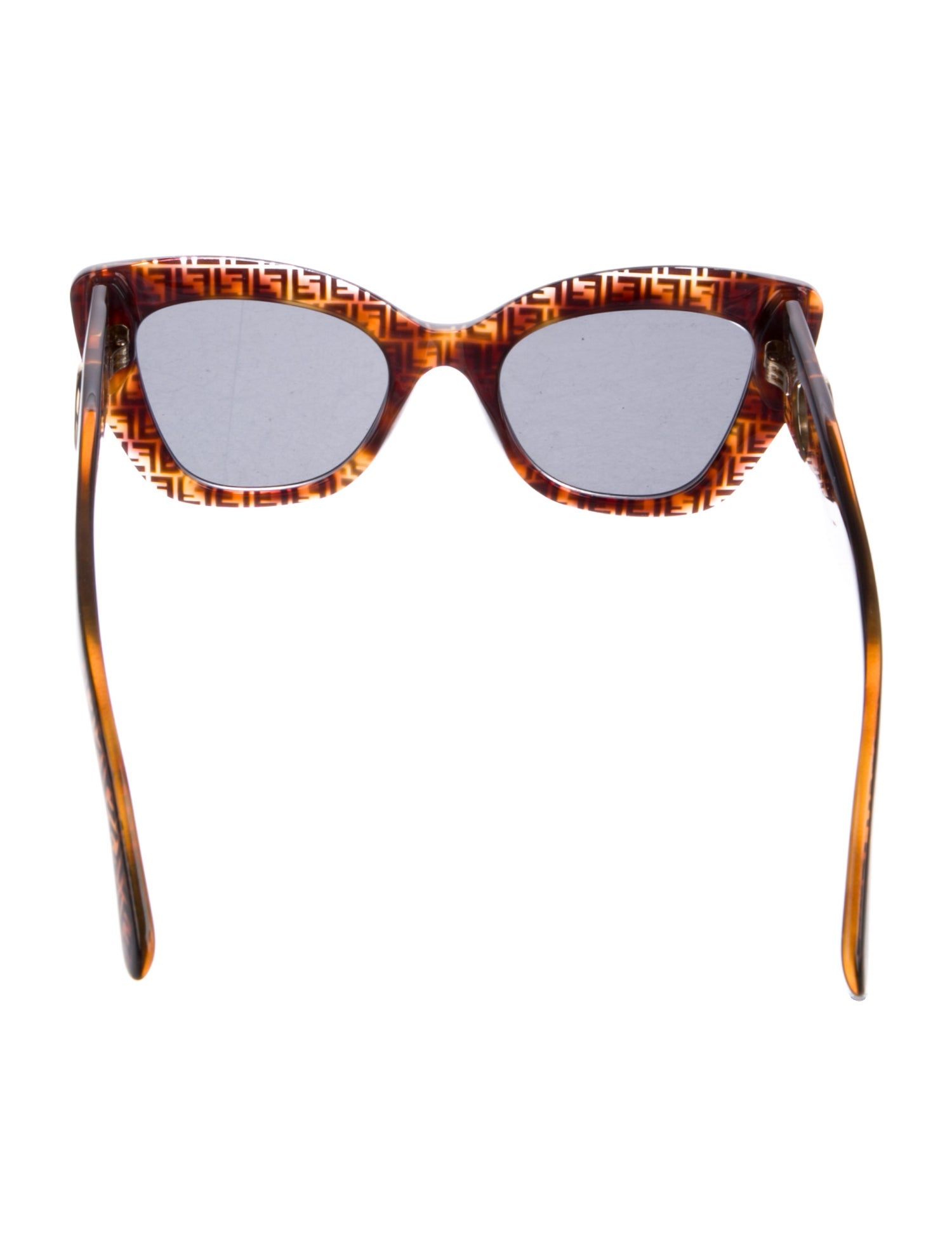 Fendi Zucchino FF Logo Cat-Eye Sunglasses